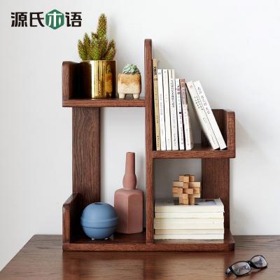 China Small Cactus Shelf Storage Style Wooden Desk Bookcase Environmentally Friendly Modern Solid Woody Wood Furniture Home for sale