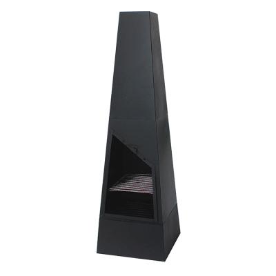 China Stored Outdoor Fireplace Wood Burning Modern Fireplace With BBQ Grill for sale