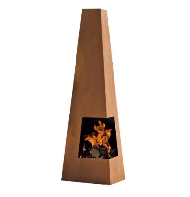 China Hot Selling Garden Stocked Corten Steel Chimeneas for sale