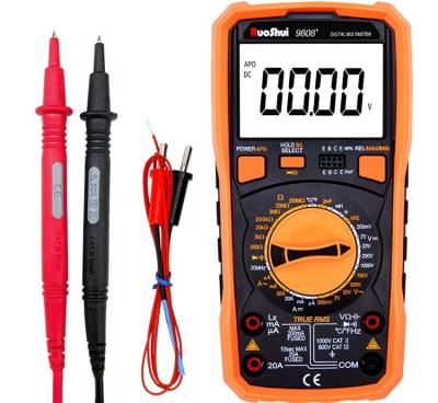 China RuoShui 9808+ Digital Multimeter High Precision 2000uF Capacitance 20MHz Frequency Temperature And Inductance Measuring With Residual Voltage 9808+ for sale