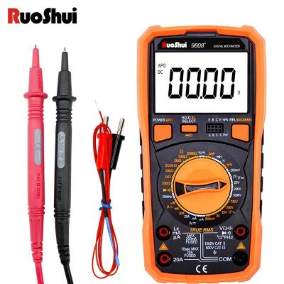 China 9808+ RuoShui Digital Multimeter High Precision 2000uF Capacitance 20MHz Frequency Temperature And Inductance Measuring With Residual Voltage 9808+ for sale