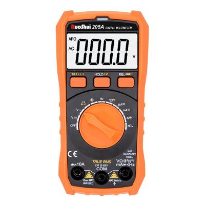 China RuoShui 201 202 203 205A Digital Auto Multimeter DMM Tester with NCV LIVE Function Capacitance Meter Portable Multimetro NEW 201 202 203 205A for sale