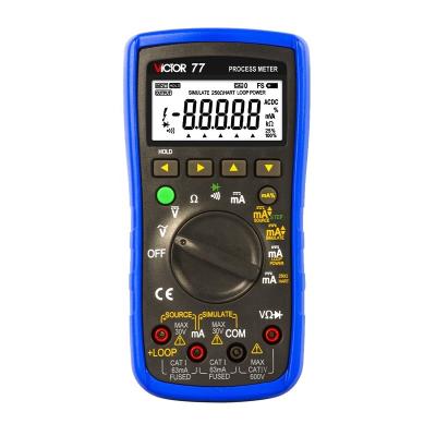 China VICTOR 77 High Performance Digital Process Multimeter Pocket Safe Multimeter Pocket Multimeter 77 for sale