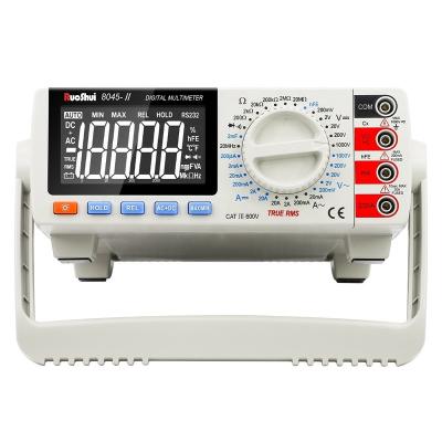 China RuoShui 8045-II True RMS Multimeter 19999 Counts AC/DC 1000V Multimetro 20MHz Electrician HFE Transistor Desktop Capacitance 8045-II for sale