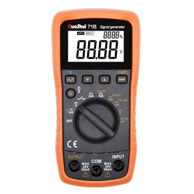 China RuoShui 71B Analog Signal Generator Thermocouple Calibrator 4-20mA Transmitter Source Current-Voltage Portable Process Simulator for sale