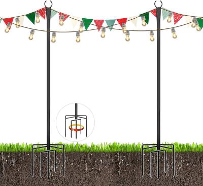 China Package SOFUWG Party 2 Outdoor Light Poles | 9ft Light Pole Twine | Thickened Heavy Duty Poles for sale