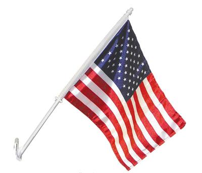 China American Pleated 100% Polyester Car Flag Wholesale United States Fan Flags And Banners For Car for sale