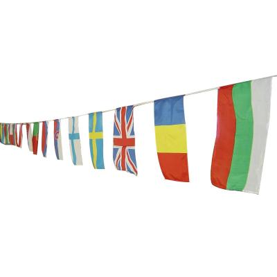 China VOL Custom 26 Countries String Flags Assorted String Flag Banners For International Events Conference Party Decoration for sale