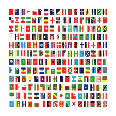 China Health care institutes red white green decorations world flag party decoration international world cup 2022 string flags all countries for sale