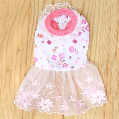 China Sustainable Pet Pink Cute Dress for sale