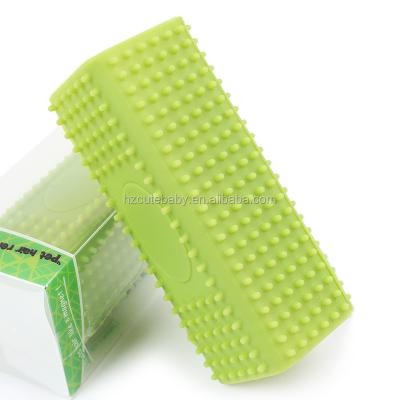 China Viable Popular Soft Silicone Dog Hair Remover Brush for sale