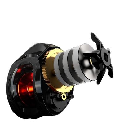 China Factory Wholesale 9+1bb 6.6:1 Gear Ratio Reel Metal Spool Carbon Straight Arm Bait Casting Fishing for sale