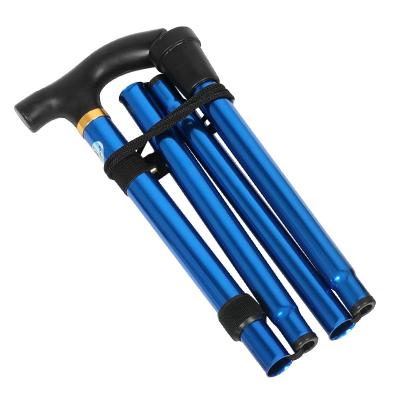 China Wholesale Source Rubber Cost-effective Factory Super Convenient 4 Fold Ultralight Hike Sticks for sale