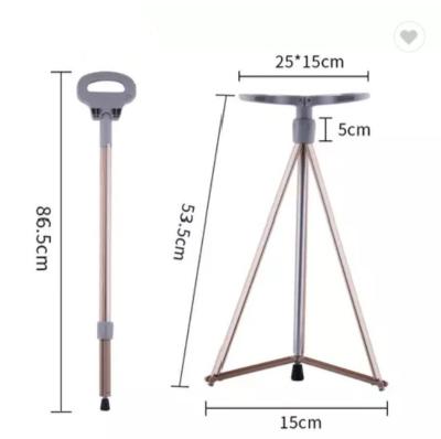 China Massage factory customizable LOGO chair trekking aluminum pole outdoor adjustable walking cane increasing pole for sale