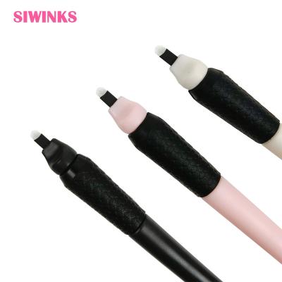 China OEM Permanent Manual Disposable Embroidery 0.15mm/0.18mm Microblading Pen Semi-Permanent Makeup Eyebrow Tattoo Pen For Brows Hair Strokes for sale