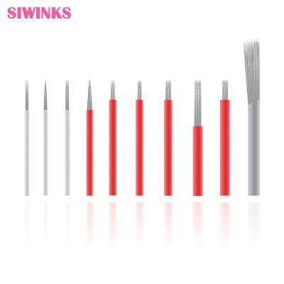 China Permanent Disposable Sterilized Micro Needle Microblading Shading Semi-Permanent Manual Blade Tattoo Needle Fog Eyebrow And Lip Needle for sale