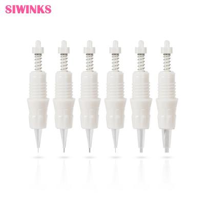 China Permanent Disposable Tattoo 1R/D1R/3R/5R/5F/7F Permanent Makeup Needle Tips For Eyebrow Lip Cartridge Needles for sale