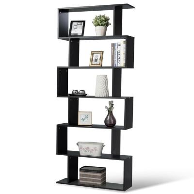 China Popular Designed 6 Story Home Wood Library Shelves Morden Furniture Modern Book Shelves for sale