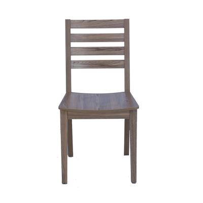 China Simpe factory sale dining furniture for morden Nordic single seat wooden backrest leisure style dining room dining chair. for sale