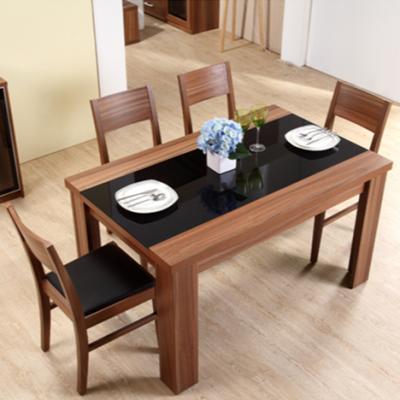 China Morden Sell Restaurant Furniture Dining Table Set 4 People Rectangular Wooden Dining Tables And Chairs Sets for sale