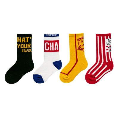 China Sports Custom Stocking Socks For Wholesale Cotton Children's Sports Wind Fashion Ins Spring Kids Teenager Girls Socks Cotton Socks for sale