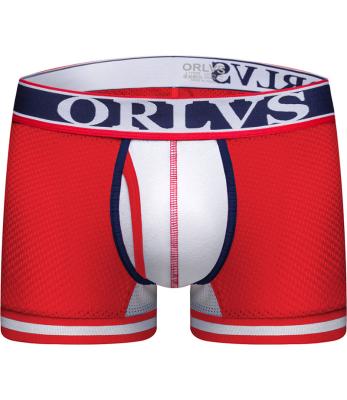 China Antibacterial Customize Low MOQ Bleathable Mens Underwear Boxer Shorts Solid Logo Mesh Color for sale