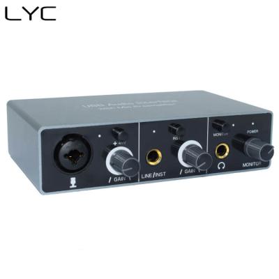 China professional creative sound card recording scarlet disc 2i2 studio xlr preamplifier audio interface AR001A for sale