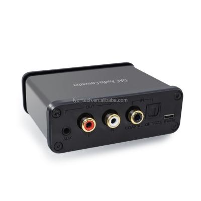 China Aluminum Hot Salts L/R Audio, 3.5mm Audio Output Digital to Analog 5.1 Audio Converter for sale