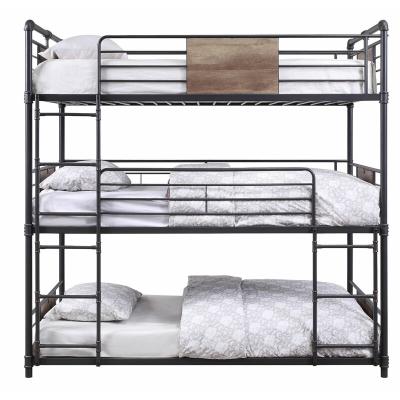 China (Other) High Quality Adjustable Metal 3 Row Bed Bunk Bed Triple Deck Bed for sale