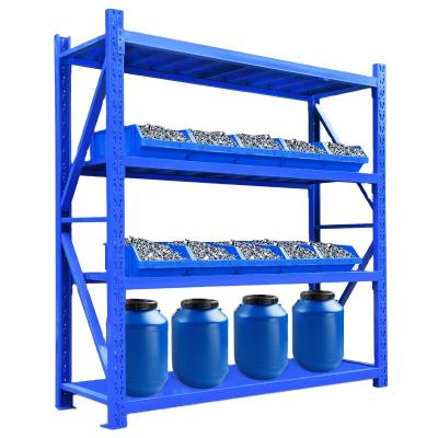 China Industrial Corrosion Protection Metal Storage Panel Steel Platform Heavy Duty Warehouse Shelf for sale