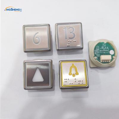 China Kone Kone Elevator Buttons Lift Spare Parts Stainless Steel Round Shape Push Call Button for sale