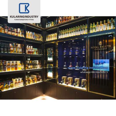 China Retail Store China Cigar Showcase Wooden Design Display Shop Tobacco Retail Showcase Store Cabinet Counter for Tobacco for sale