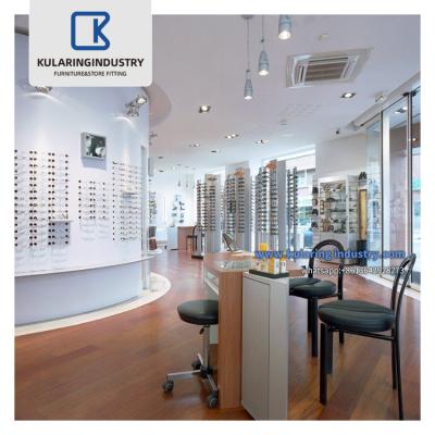 China Customized Design Modern Interior Decoration Designed Optical Store With Retail Glasses Shop Display Furniture Design for sale