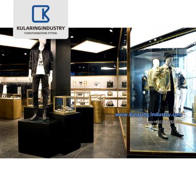 China Modern Garment Shop / Men's Clothing Store Interior Design Showcase Clothing Store Display Rack For Men for sale