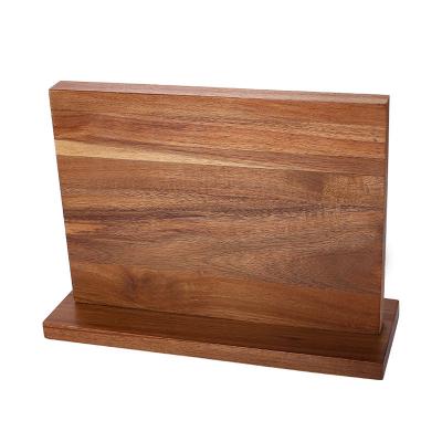 China Sustainable Factory Selling Magnetic Knife Block Natural Acacia Wood Wood for sale