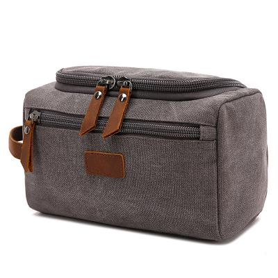 China Canvas Toiletry Bag Mens Toiletry Bag 10pcs Moq Toiletry Bag For Men for sale