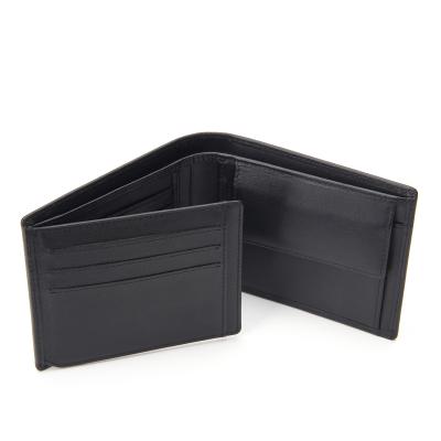 China Custom LOGO Designer Anti RFID Leather Bifold Wallet RFID Wallet for sale