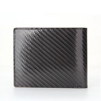 China RFID Carbon Fiber Wallet Men Bi-fold RFID Blocking Wallet for sale