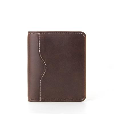 China Crazy Horse RFID PU REACH Mini Wallet Passed PU Men's Wallet for sale