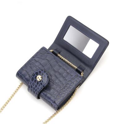 China Small RFID Wallet Purse Mirror Cross - Body Wallet Bag for sale