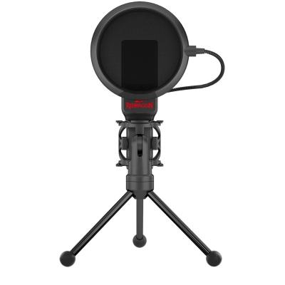 China Microphone Redragon GM100 Portable Handheld Tripod Stand Rotating Foldable Microphone for sale