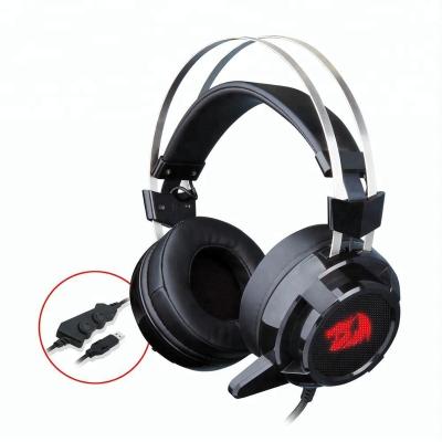 China Headband Redragon H301 SIREN2 7.1 Surround Stereo Gaming Headset Noise Canceling LED Light Headsets With MIC for sale