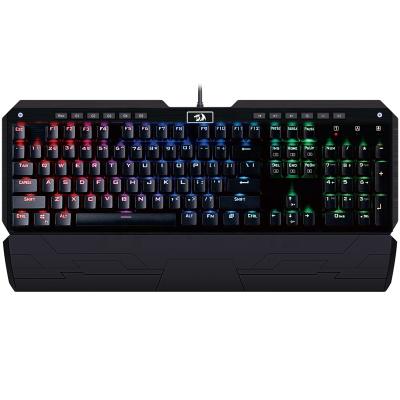 China Redragon Keyboard K555 INDRAH Plug and Play Mechanical Gaming Keyboard RGB Backlit 104 Keys with Wrist Rest for sale