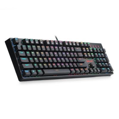 China Redragon K582 SURARA RGB LED Backlit 104 Key Gaming Plug-and-Play Key Mechanical Keyboard for sale