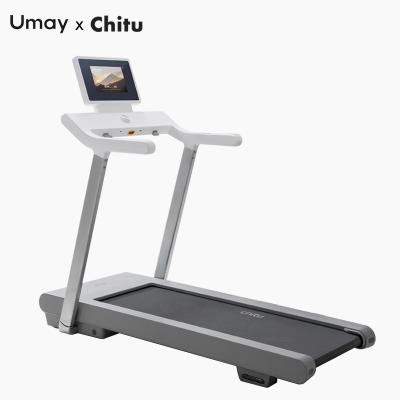 China New Chitu 3.5hp Home Auto Incline Portable Home Treadmill With Wifi Screen 15.6 for sale