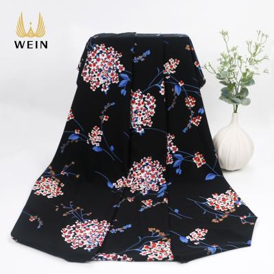 China Latest Stretch Design WI-D04 Elegant Floral Print 4 Way Stretch Fabric For Maxi Dress And Jumpsuit for sale