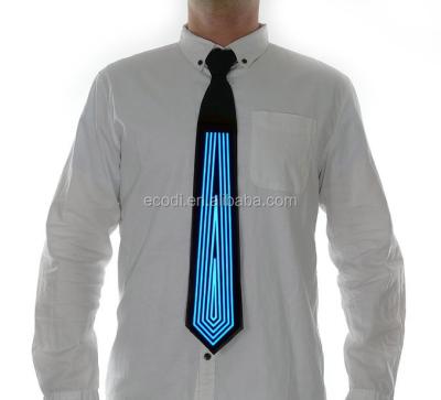 China Sound Activated / Constant Lighting Flashing Off Making Things Convenient For Customers Designs Attractive Christmas Fashionable EL Tie for sale