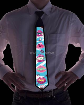 China Sound activted or constant light novelty led party flashing glowing funny tie , musical ties for sale