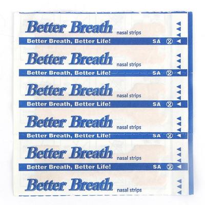 China Anti Snoring CE Approved Nose Care Nasal Strips Breath Improve Nasal Dilator for sale