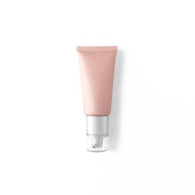 China 50ml Cosmetic PE Empty Cream Matte Pink Plastic Packing Lotion Soft Tube With Caps And Airless Pump for sale